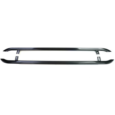 Pedane Laterali in Acciaio Inox Nero per Volkswagen T5 T6 T6.1 Corto (04/2003+)