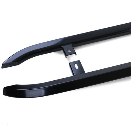 Pedane Laterali in Acciaio Inox Nero per Volkswagen T5 T6 T6.1 Corto (04/2003+)