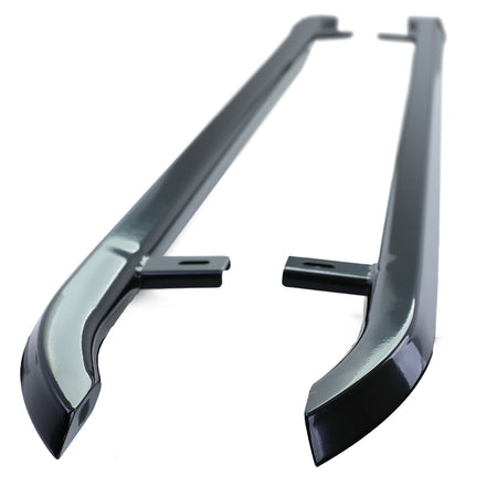 Pedane Laterali in Acciaio Inox Nero per Volkswagen T5 T6 T6.1 Corto (04/2003+)
