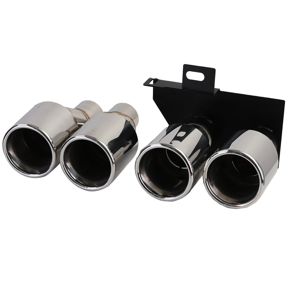Terminali Scarico Duplex in Cromo per BMW F10 F11 520 523 525 528 530
