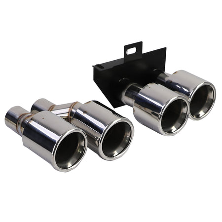 Terminali Scarico Duplex in Cromo per BMW F10 F11 520 523 525 528 530