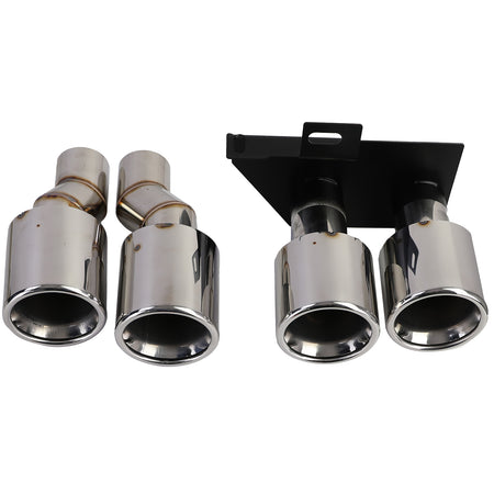 Terminali Scarico Duplex in Cromo per BMW F10 F11 520 523 525 528 530