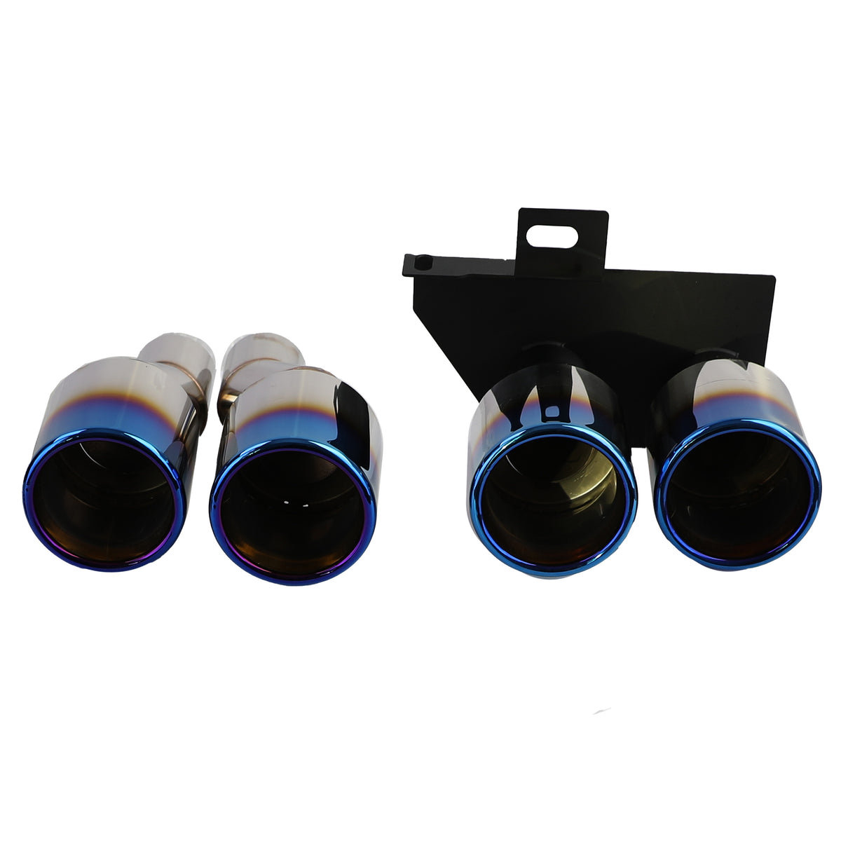 Terminali Scarico Doppio Tubo Titanio per BMW F10 F11 520 523 525 528 530