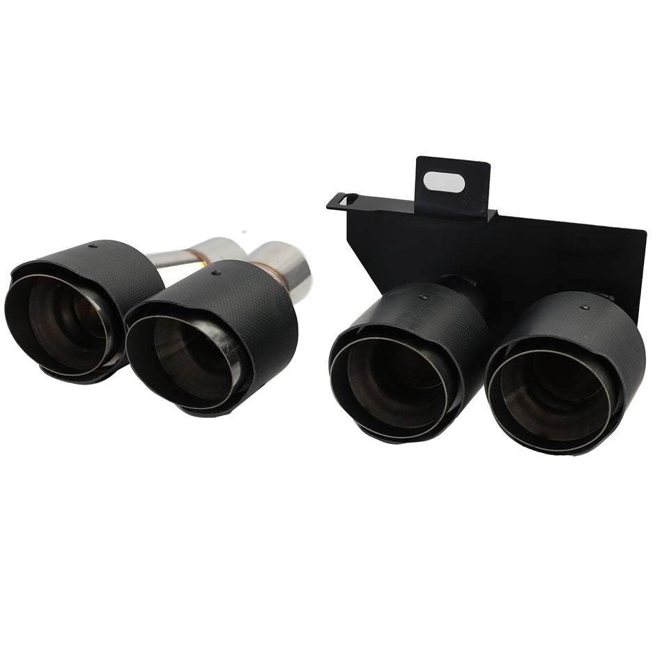Terminali Scarico Doppio Tubo in Carbonio per BMW Serie 5 F10 F11 (2010-2017)
