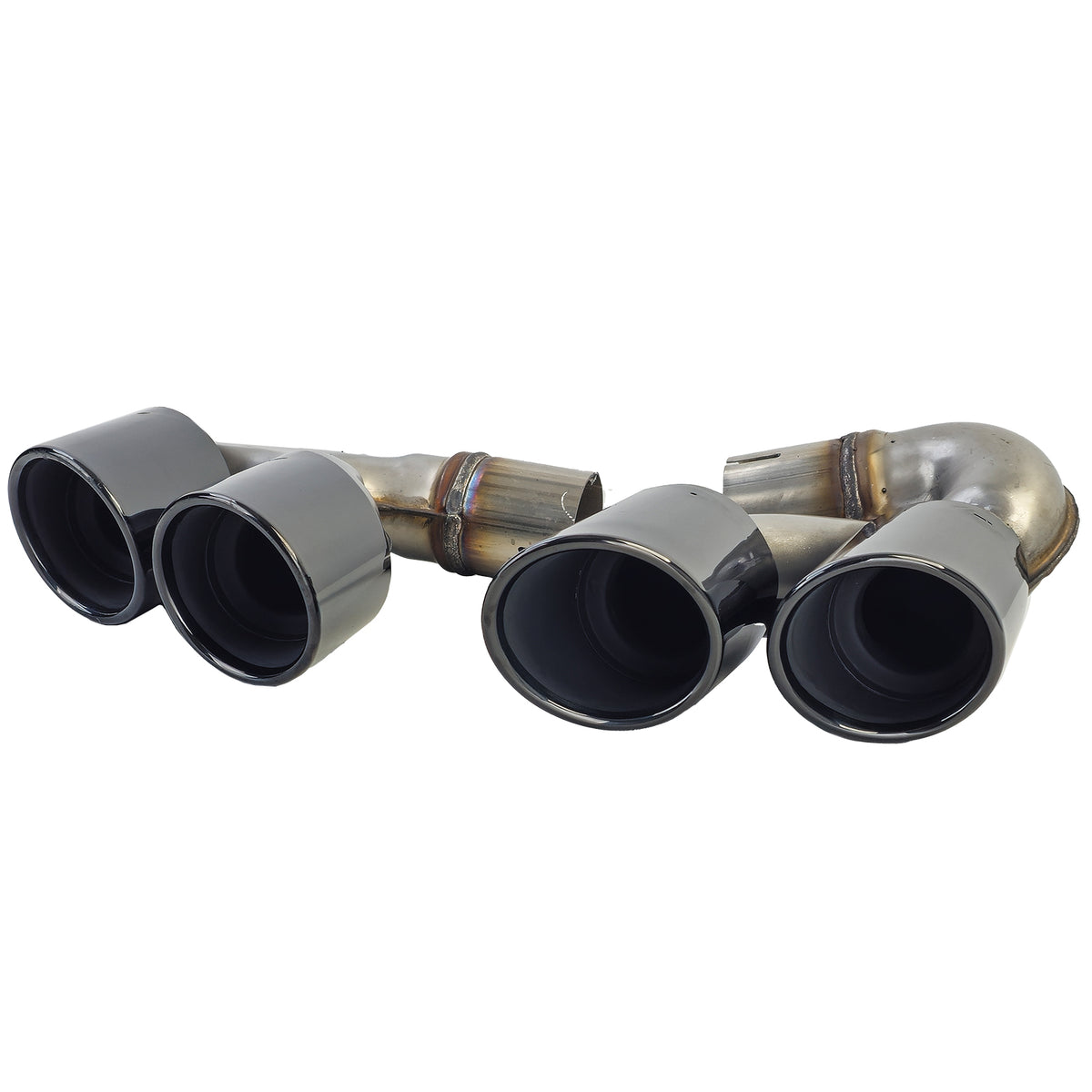 Terminali Scarico Doppio in Acciaio Inox Nero per BMW X5 G05 X6 G06 X7 G07 40i