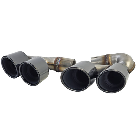 Terminali Scarico Doppio in Acciaio Inox Nero per BMW X5 G05 X6 G06 X7 G07 40i