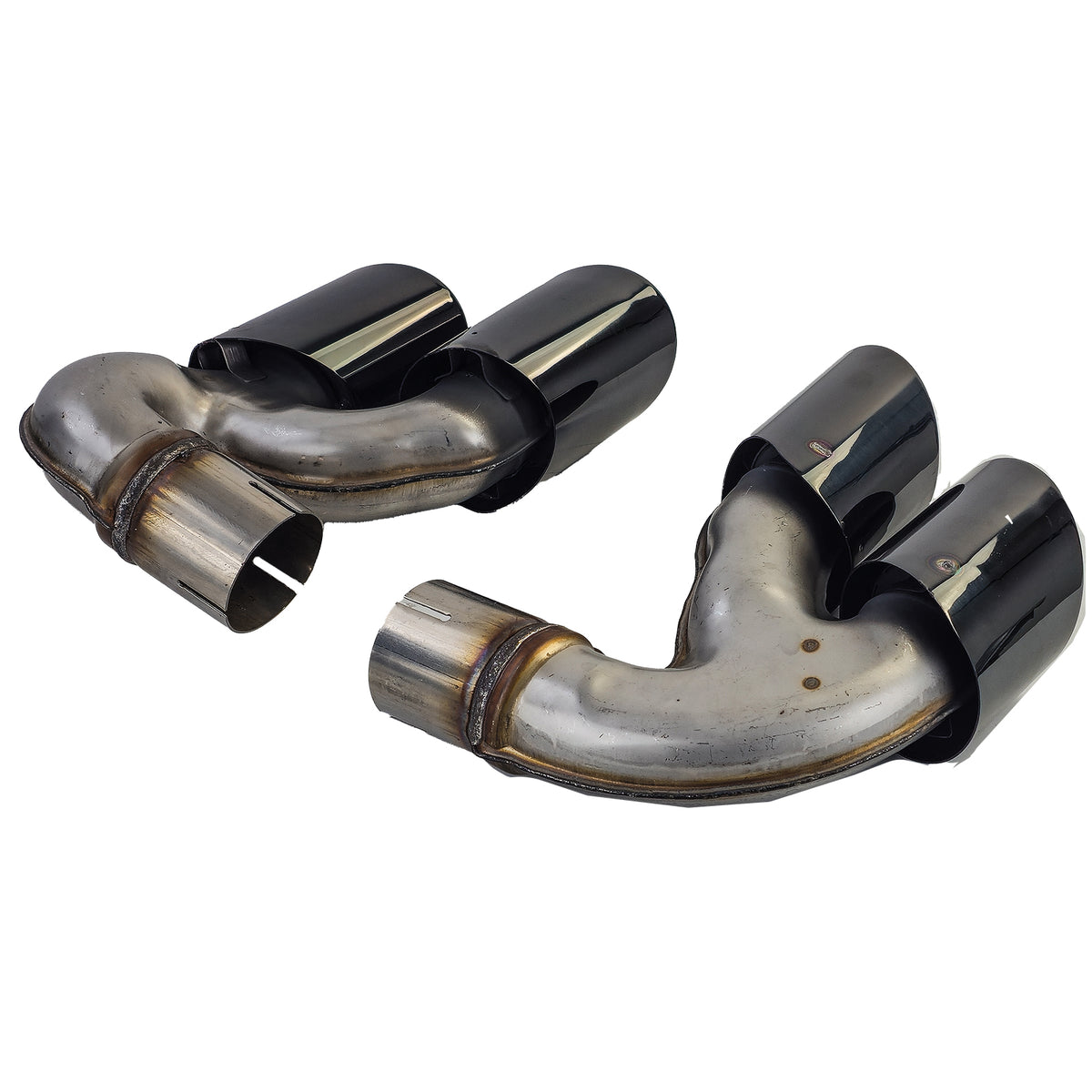 Terminali Scarico Doppio in Acciaio Inox Nero per BMW X5 G05 X6 G06 X7 G07 40i