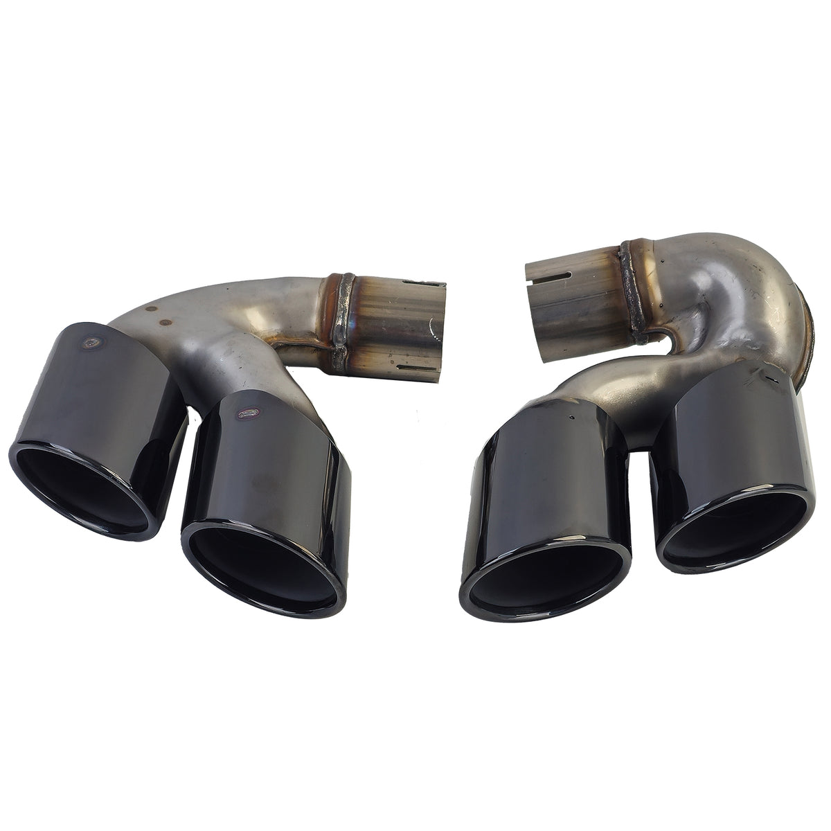 Terminali Scarico Doppio in Acciaio Inox Nero per BMW X5 G05 X6 G06 X7 G07 40i