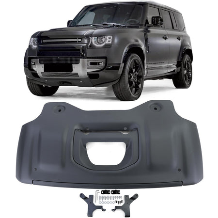 Paramotore Alluminio Nero per Land Rover Defender L663 90 110 Dal 2019