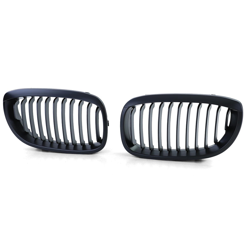 Griglia Sportiva Nera Opaca 2 Pezzi per BMW Serie 3 E46 Coupé Cabrio 03-07