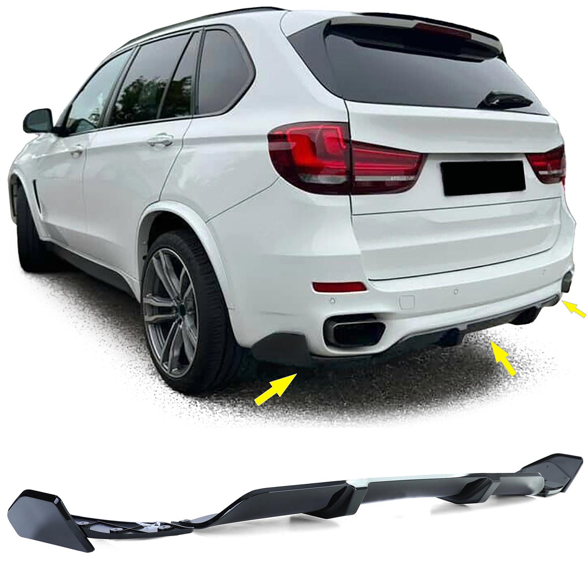 Bodykit Completo Performance con Spoiler Posteriore Nero Lucido per BMW X5 F15