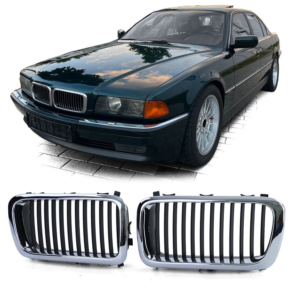 Griglia Anteriore Cromata Sportiva per BMW Serie 7 E38 1994-2001