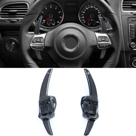 Echt Carbon Paddles di Ricambio Set per Volkswagen Golf 6 (2008-2012)