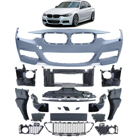Paraurauti Sportivo Anteriore con Griglia per BMW Serie 3 F30 F31 11-19