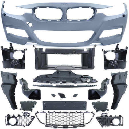 Paraurauti Sportivo Anteriore con Griglia per BMW Serie 3 F30 F31 11-19