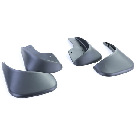 Paraspruzzi Set Anteriore e Posteriore Nero per Volkswagen Touran 1 1T 03-15