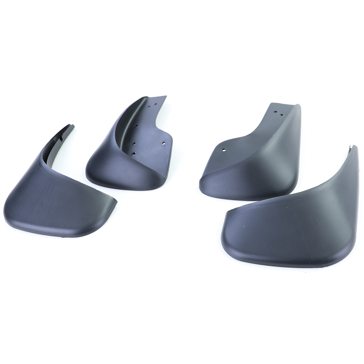 Paraspruzzi Set Anteriore e Posteriore Nero per Volkswagen Touran 1 1T 03-15