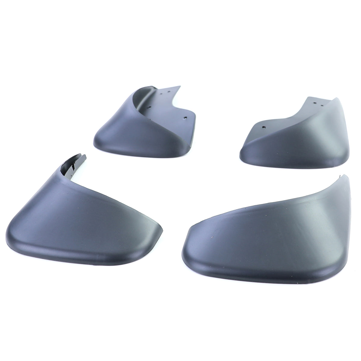Paraspruzzi Set Anteriore e Posteriore Nero per Volkswagen Touran 1 1T 03-15