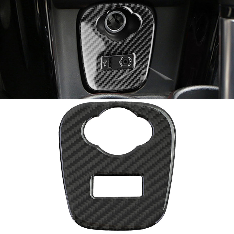 Carbon Copertura Cornice Accendisigari USB per Mini F55 F56 F57 dal 2014