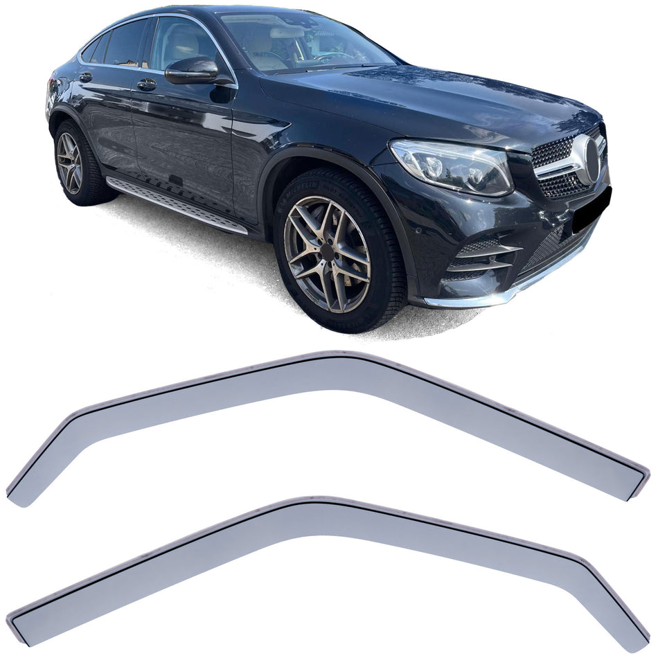 Deflettori Aria Nero Fumé per Mercedes GLC Coupe C253
