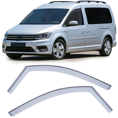 Deflettori Aria Leggeri per Volkswagen Caddy IV SA 2015-2020, Grigio Chiaro