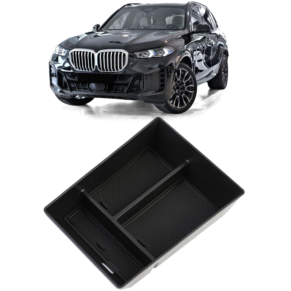 Vano Portaoggetti per BMW X5 X6 X7 G05 G06 G07 con 3 Scomparti in Plastica