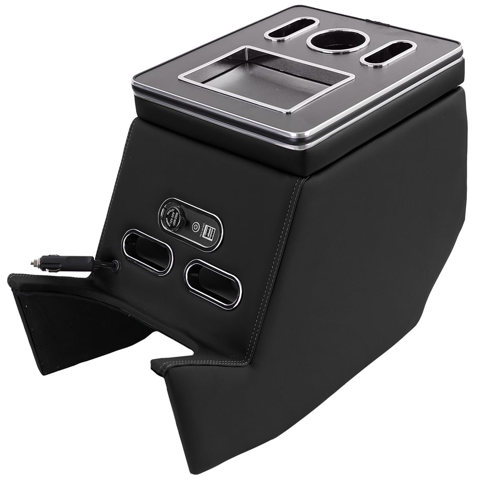 Consolle Centrale con Armrest e Box Portaoggetti Nera per Mercedes Classe V W447