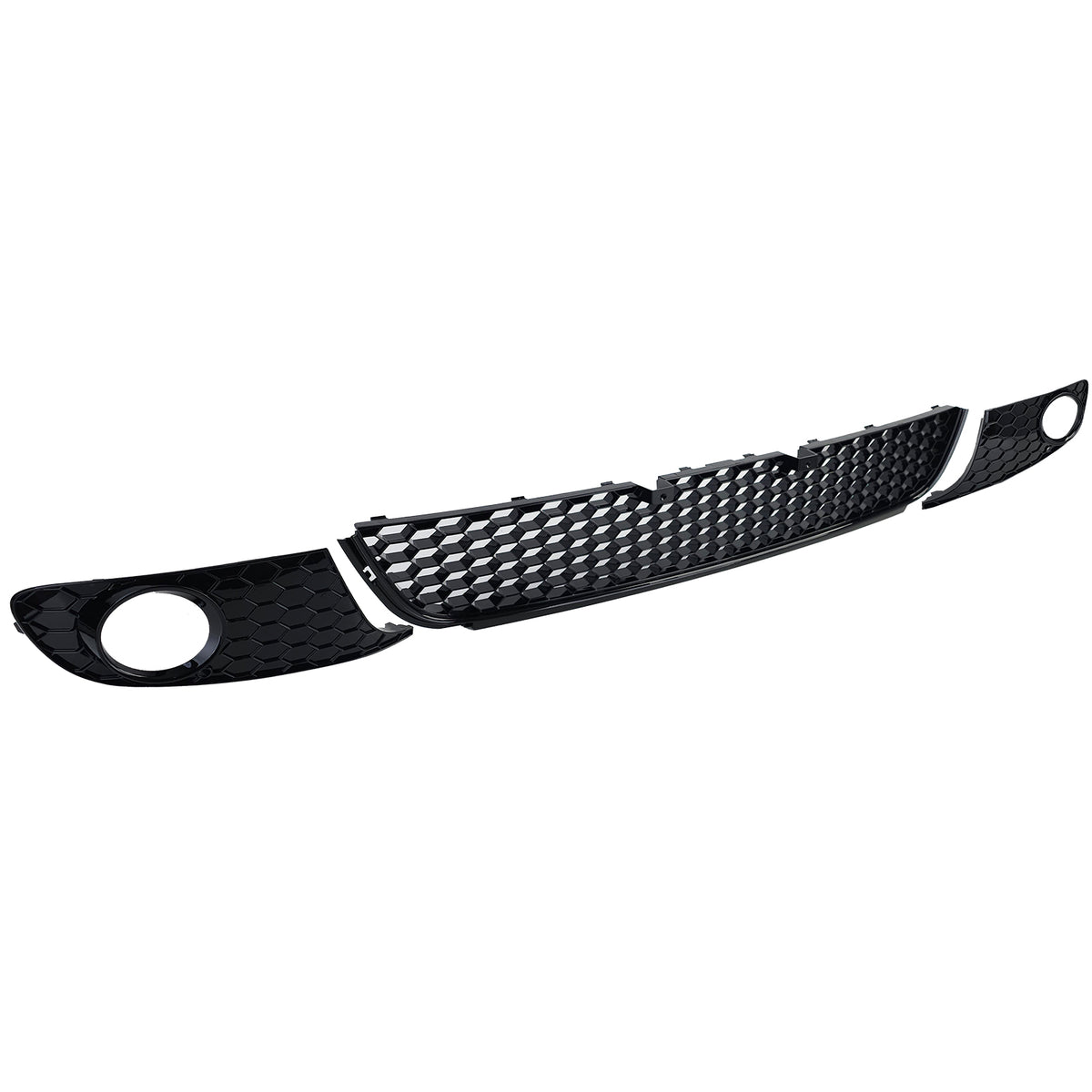 Griglia Lucida per Paraurti con Fendinebbia per Volkswagen Golf 6 (2008-2013)