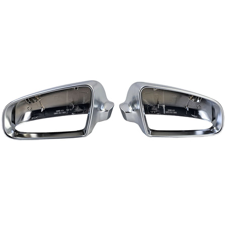 Copertura Specchietti Argento Opaco per Audi A3 8P A4 8E A6 4F Fino al 2008