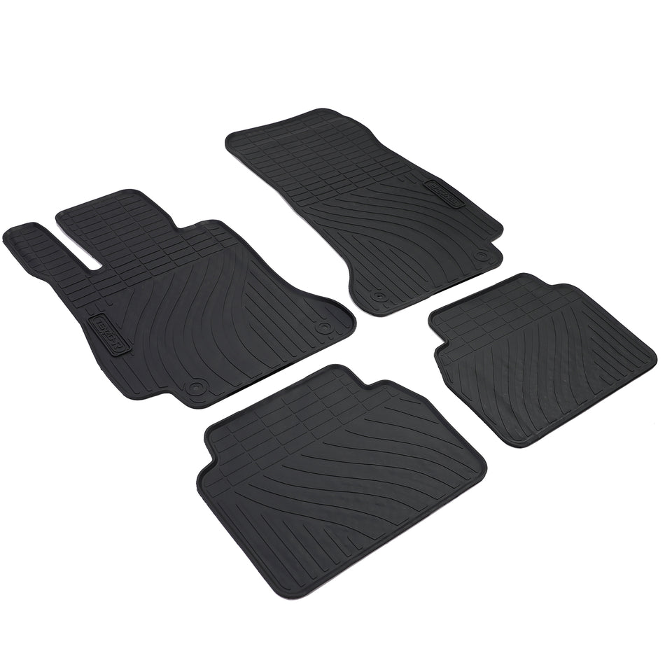 Tappetini in Gomma Nera Premium per Mercedes Classe E W213 S213 Dal 2016
