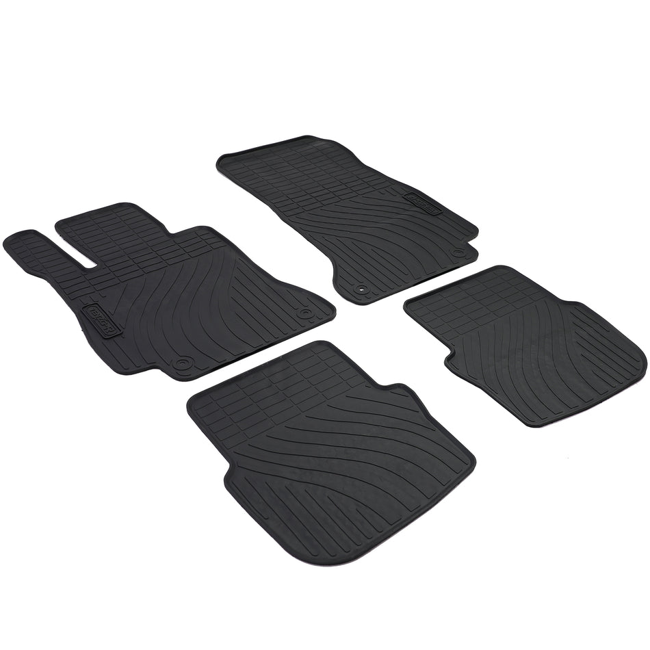 Tappetini Gomma Neri Premium Set per Mercedes E Coupe C238 Dal 2016