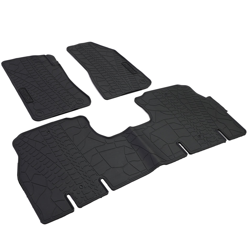 Tappetini in Gomma Neri Premium per Jeep Wrangler JL 4 Porte Dal 2018