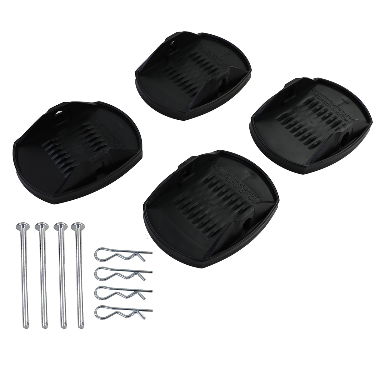 Supporti per Caravan con Piastre di Supporto e Manovella Fino a 580mm Set 4