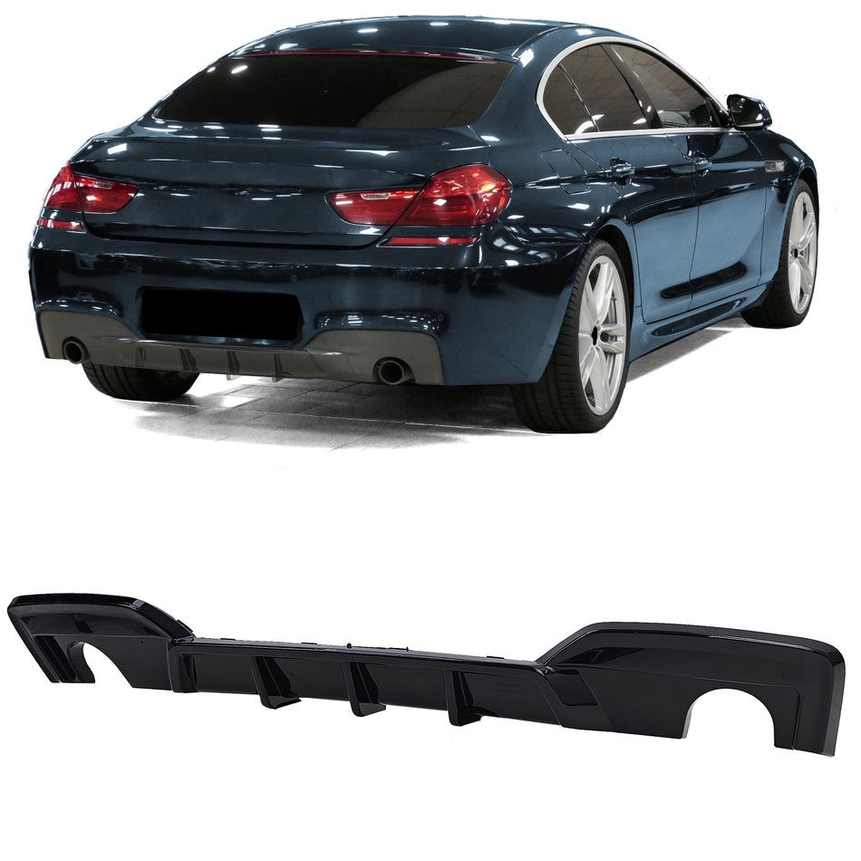 Diffusore Posteriore Performance Nero Lucido per BMW Serie 6 F12 F13 F06 640d