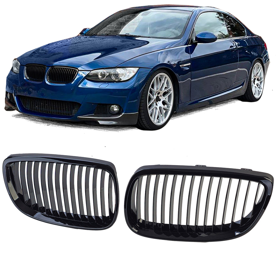 Griglia Sportiva Nera Lucida per BMW Serie 3 E92 E93 Coupé Cabrio 2005-2009