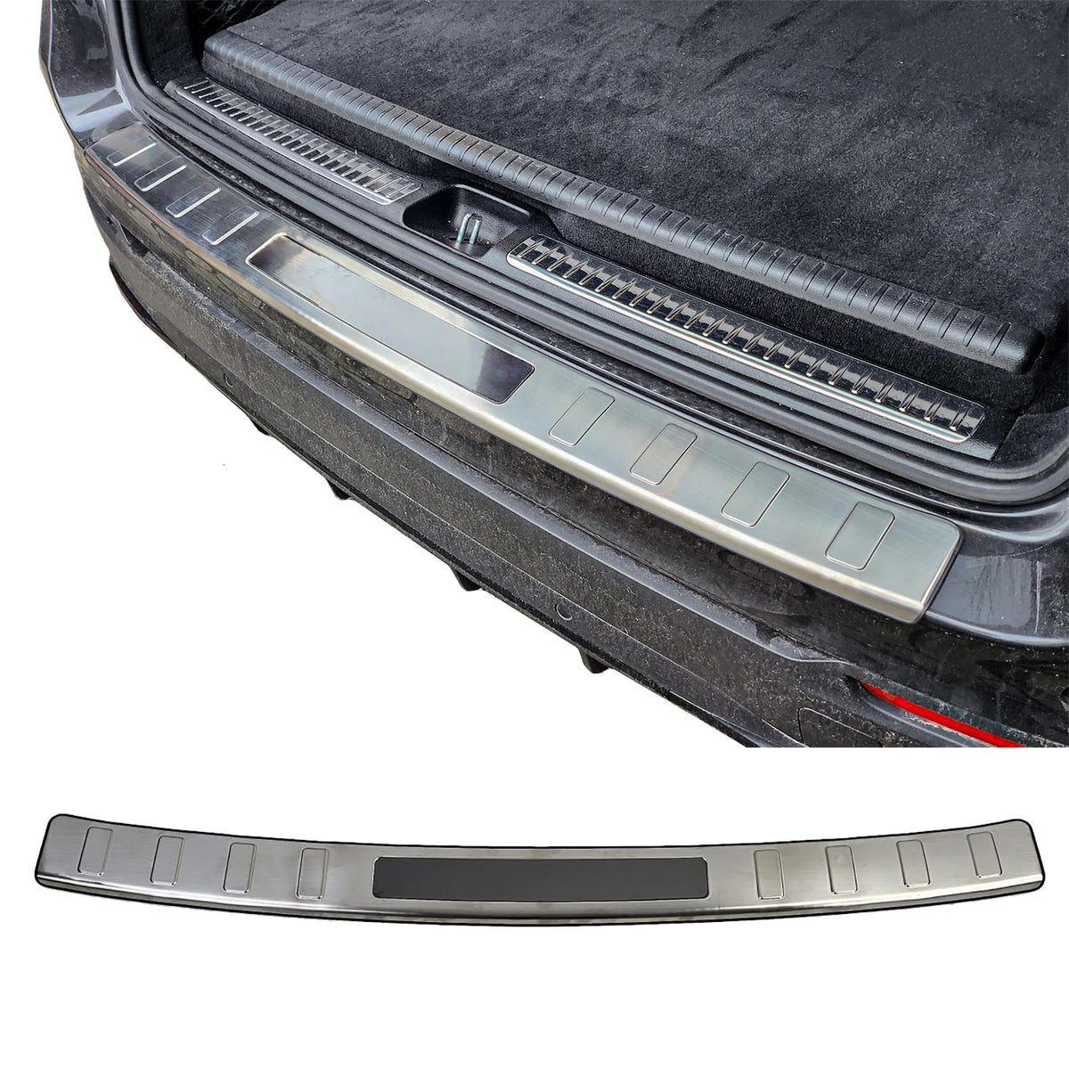 Acciaio Inox Protezione Carico Paraurti per Mercedes GLC X253 15-22