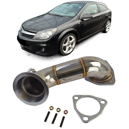 Rennsport Acciaio Inox Downpipe Ersatzrohr per Opel Astra G H 2.0 Turbo
