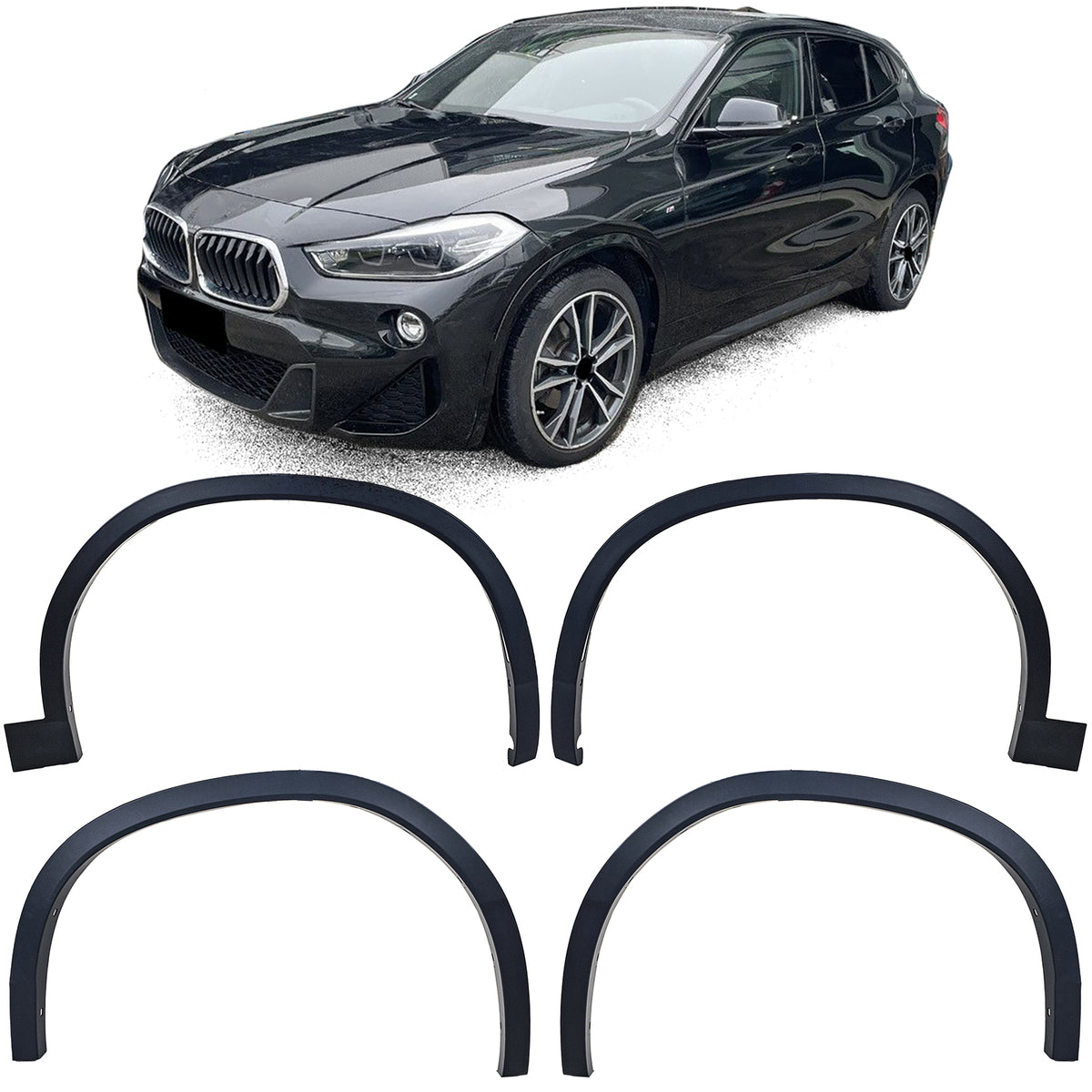 Allargamento Passaruota Set 4 Pezzi per BMW X2 M F39 2018-2023