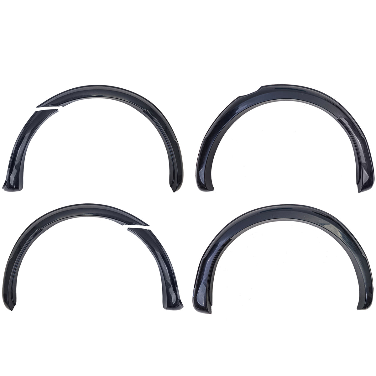 Allargamento Passaruota 6 Pezzi per Ford Ranger T6 T7 T8 2012-2022 Nero Lucido
