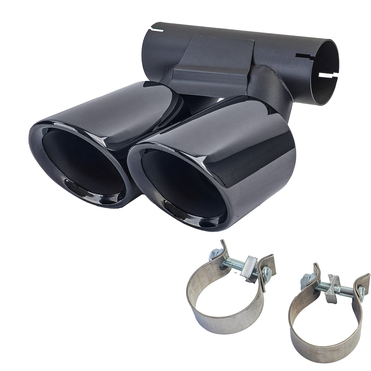 Terminali Scarico Doppio Terminale GTS Neri per Porsche 718 Cayman Boxster 982