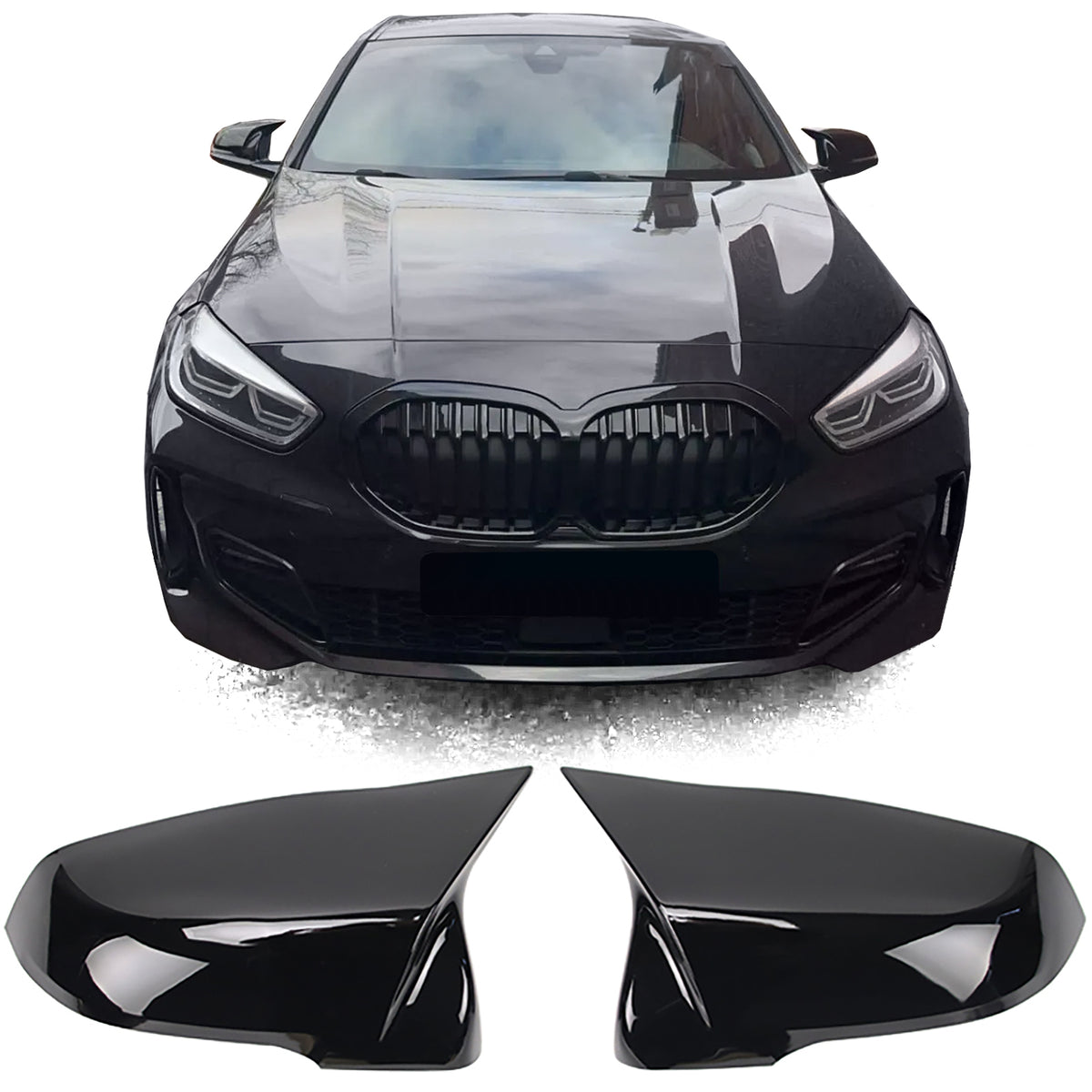 Copertura Specchietti Neri Lucidi per BMW X1 F48 (2015-2022), X2 F39 (2018+), Z4