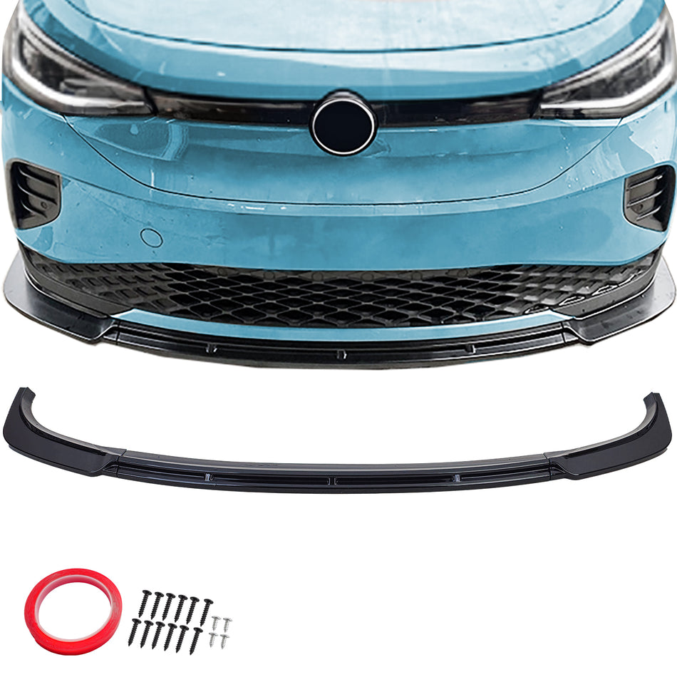 Spoiler Anteriore Nero Lucido per Volkswagen ID.4 (dal 2020)