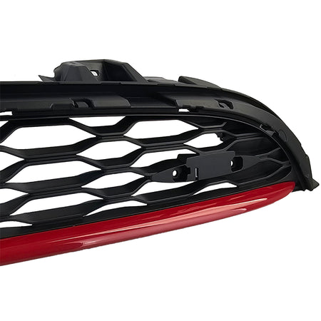 Griglia Sportiva Nido d'Ape con Fascia Rossa per Mini One Cooper S F55 F56 F57