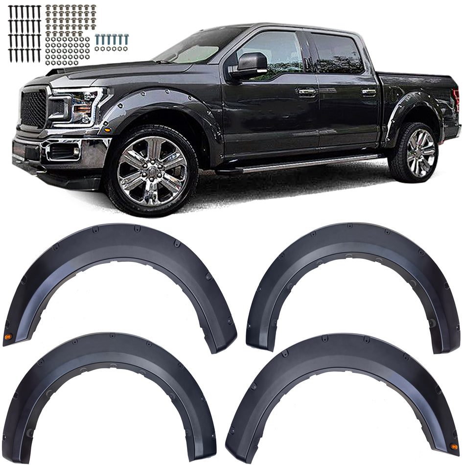 Allargamento Passaruota 6" per Ford F150 2014-2020, Nero, Robusto, Facile