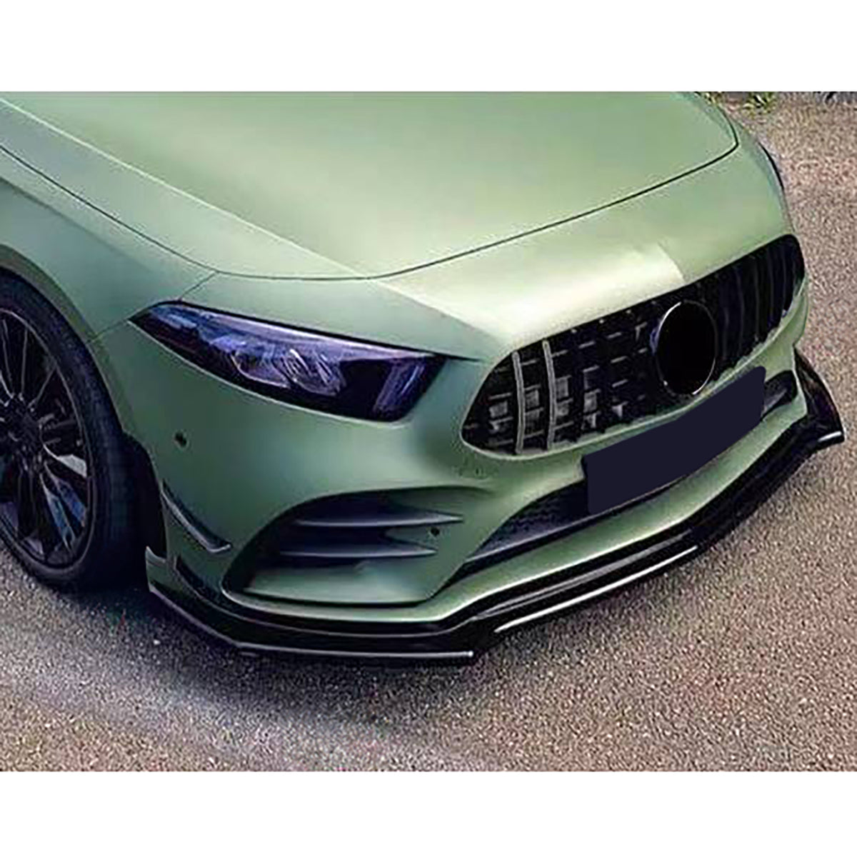 Anteriore Lama Sport Nero Lucido per Mercedes a W177 V177 dal 2018