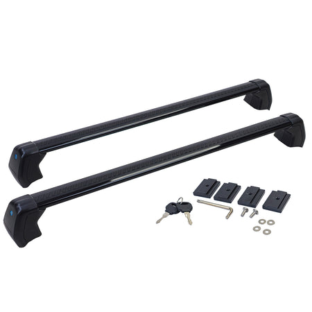 Barre Longitudinali in Alluminio Nero per Land Rover Defender 110 L663 Dal 19