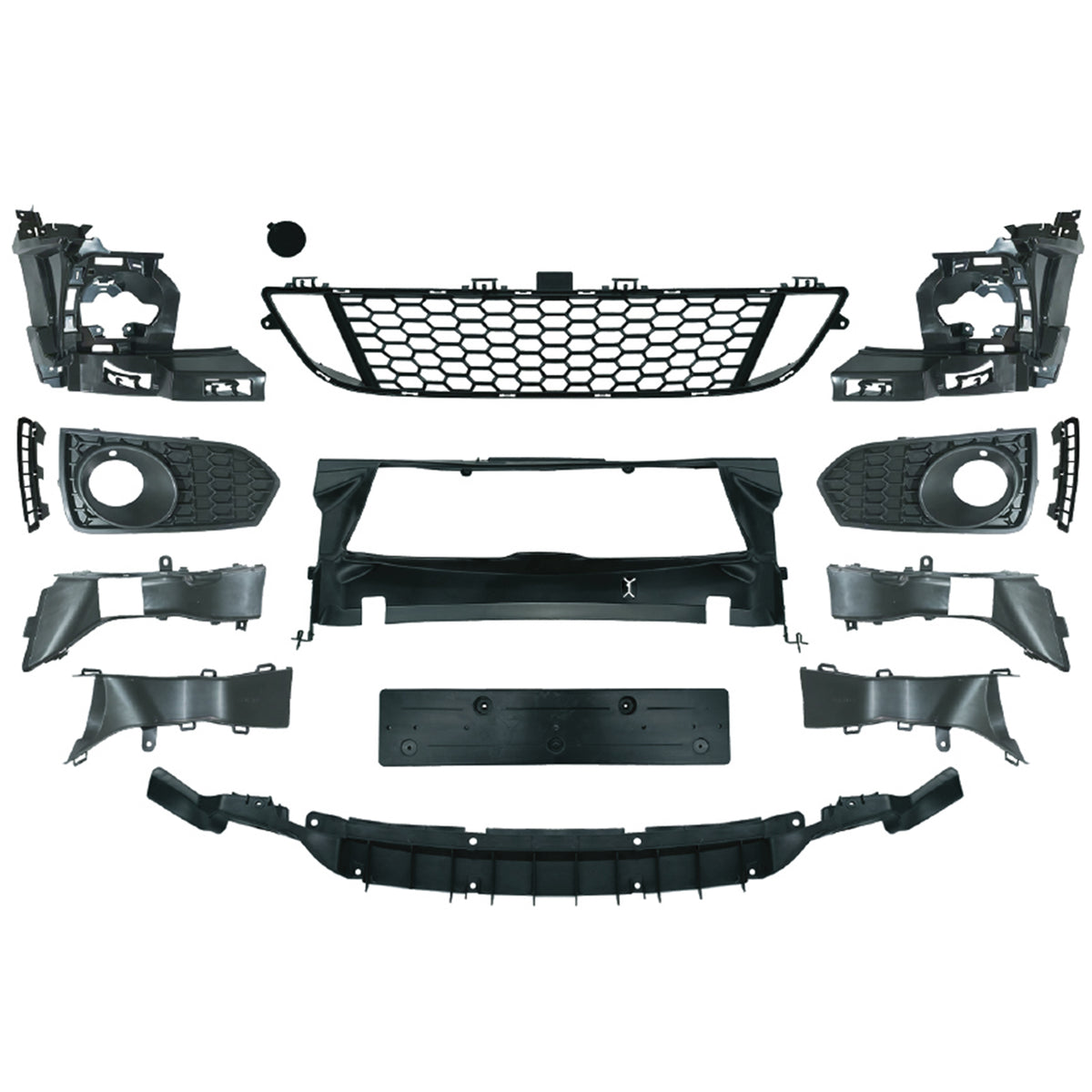 Paraurti Sportivo Anteriore con Accessori per BMW Serie 2 F22 F23 13-17