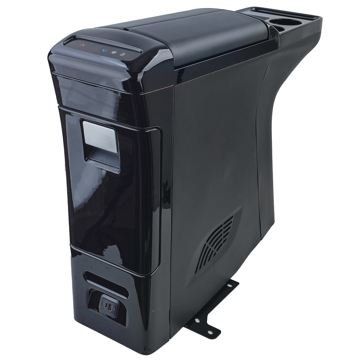Consolle con Frigorifero Nero Lucido per Volkswagen T6 T6.1 (dal 2015)