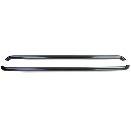Pedane Laterali in Acciaio Inox Nero per Volkswagen T5 T6 T6.1 Lungo