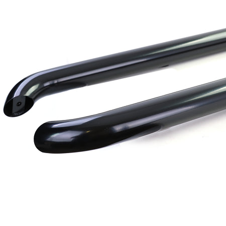Pedane Laterali in Acciaio Inox Nero per Volkswagen T5 T6 T6.1 Lungo